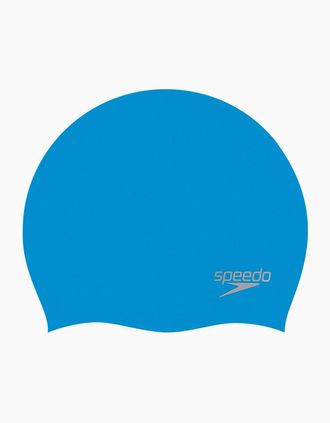Speedo Unisex Adult 2024 Silicone Swimming Cap - Blue - Size: ONE size