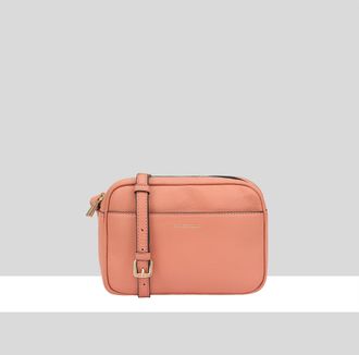 Paul Costelloe Womens Cooper Leather Cross Body Bag - Orange - One Size