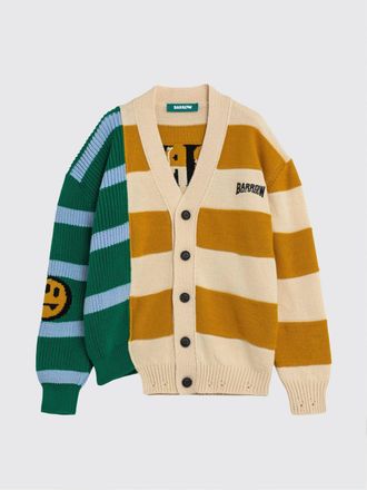 Barrow Cardigan in misto lana a righe con logo Barrow