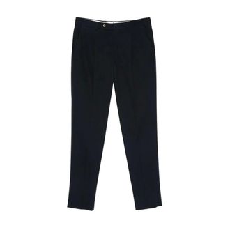 Pantaloni Torino Suit Trousers, male, Blue, Size: 2XL Pleated-detail Trousers
