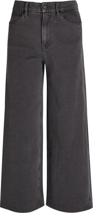 Good American Jeanius Good Skate Cropped Wide-leg Jeans - Black - 27 (W27 / UK8-10 / S)