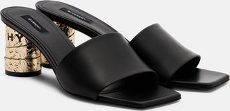 Givenchy Tape 65 leather mules
