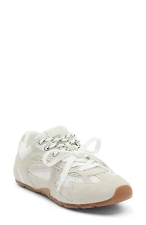 Steve Madden Aziel Sneaker in White Suede at Nordstrom Rack, Size 8.5