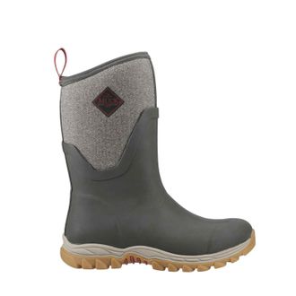 The Original Muck Boot Company Female Arctic Sport II Mid Wellington, Olive, 7