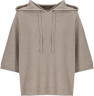 Fabiana Filippi Wol Kaap - Dames - Ponchos - Bruin - S - Wol - Jassen