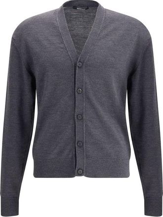 Jacquemus Gray Merino Wool Mens Cardigan