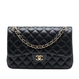 Chanel Pre-owned Double Flap Shoulder Bag - Dames - Pre-owned - Zwart - Maat: ONE Size Leer