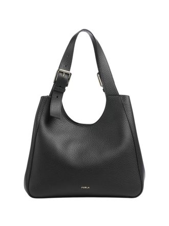 Furla Grained Leather Dora M Tote Bag