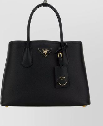 Prada small leather double handbag