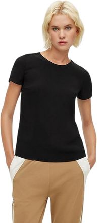 HUGO BOSS Dames/Dames Crew Hals Regular T-shirt (Zwart)