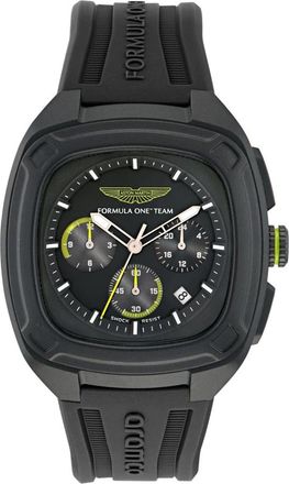 Aston Martin OVR Silicone Strap Watch - Heren - Horloges - Zwart - ONE Size - Accessoires