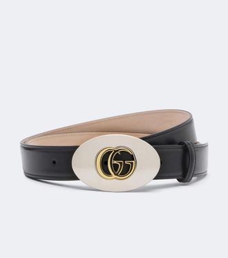 Gucci Double G leather belt