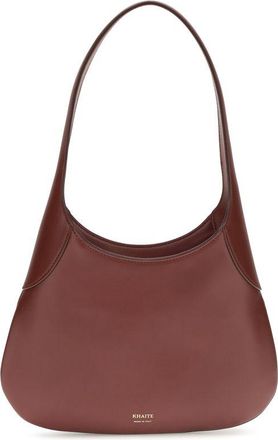 Khaite Bordeaux Calf Leather Bos Taurus Shoulder Womens Bag