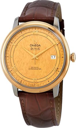 Omega De Ville Prestige Automatic Champagne Dial Mens Watch 424.23.40.20.08.001
