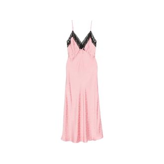 Rixo Alberta Lace-trim Jacquard Maxi Dress