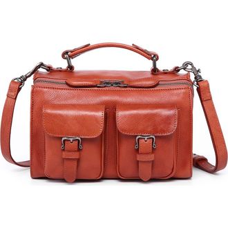 OLD TREND Las Luna Leather Crossbody Bag in Cognac at Nordstrom Rack