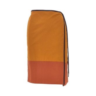 Saint Laurent Color-block nylon wrap-around skirt Woman 36
