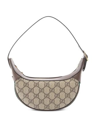 Gucci 2016-2025 Mini GG Supreme Web Ophidia shoulder bag - women - Fabric/Leather - One Size - Brown
