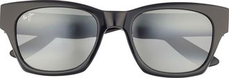 Maui Jim 53mm Square Sunglasses in Black Black Grey at Nordstrom Rack