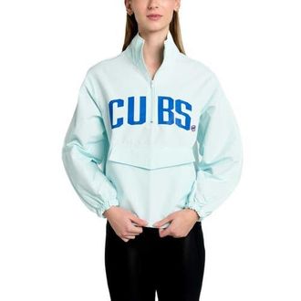 Lusso Womens Lusso Light Blue Chicago Cubs Parker Half-Zip Jacket at Nordstrom, Size Xx-Large