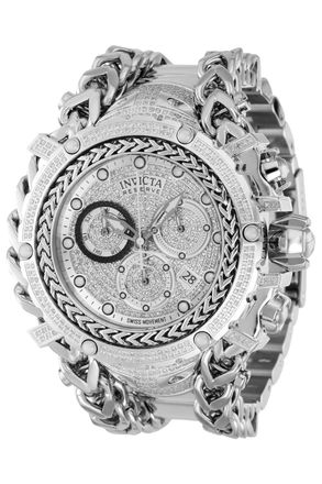 Invicta Reserve - Gladiator 35057 Quartz Herenhorloge - 58mm - Met 696 diamanten