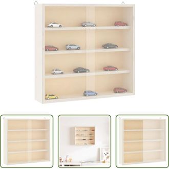 vidaXL vidaXL Vetrina per pensile - Teca da Collezione in Legno con Porte 40x8,5x37 cm