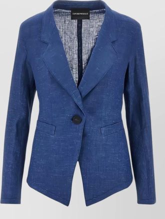 Emporio Armani tailored blazer jacket long sleeves notched lapel