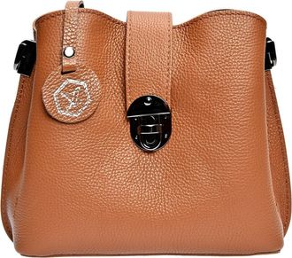 Luisa Vannini Bruine Leren Tas