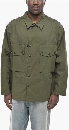 Needles Cotton Overshirt with Snap Buttons size Xl