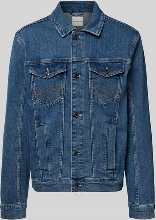 Tom Tailor Regular Fit Jeansjacke aus Baumwoll-Mix in Blau, Gr&ouml;&szlig;e XXXL