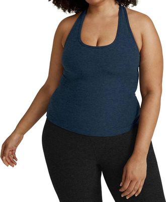 Beyond Yoga Spacedye Step Up Racerback Tank Top - Plus In Nocturnal Navy