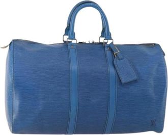 Louis Vuitton Pre-owned Weekend Bags, female, Blue, Size: ONE SIZE Pre-owned Vintage Boston Bag
