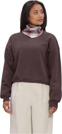 Modstr&ouml;m Hoodies & sweatvesten, Dames, Bruin, M, Katoen, Tia MD Sweater