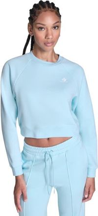 Converse Star Chevron Cropped Crewneck in Rained Out at Nordstrom, Size X-Large