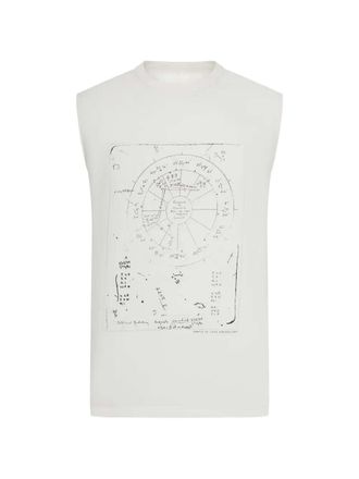 Rick Owens &auml;rmelloses T-Shirt mit Grafikdruck