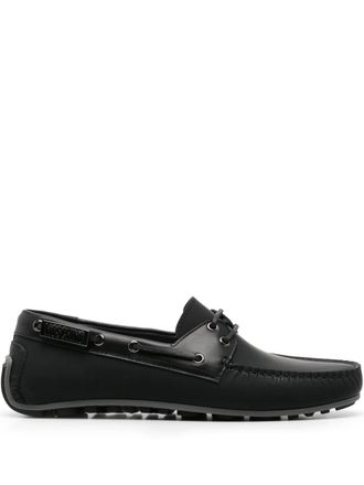 Moschino Bootschoenen met logoplakkaat - Zwart