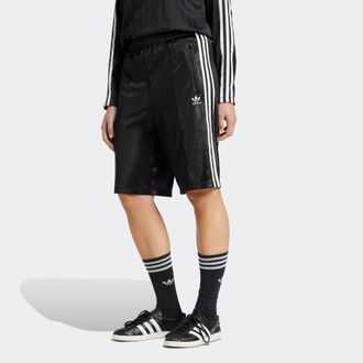 adidas Shorts ADIDAS ORIGINALS ADICOLOR FIREBIRD LONG, Damen, Gr. XXL, N-Gr, schwarz-weiss (schwarz, wei&szlig;, normal, gr.), Obermaterial: 100% Polyester, Hosen 