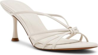 Steve Madden Edna Slide Sandal in White Leather at Nordstrom, Size 9.5