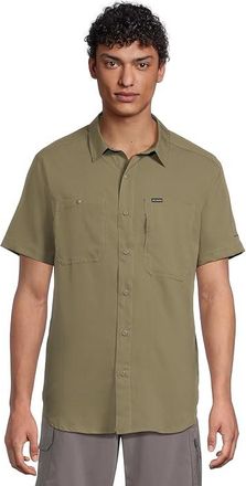 Columbia Silver Ridgetm Utility Lite Short Sleeve Mens Clothing Stone Green : 2XL, Polyester