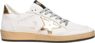Golden Goose Used Effect Leather Sneakers - Dames - Sneakers - Wit - 36 EU - Katoen - Schoenen