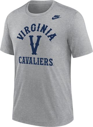 Nike Virginia Cavaliers Nike Mens Football Tri-Blend T-Shirt in Grey | M21372P396UNVA-DGH