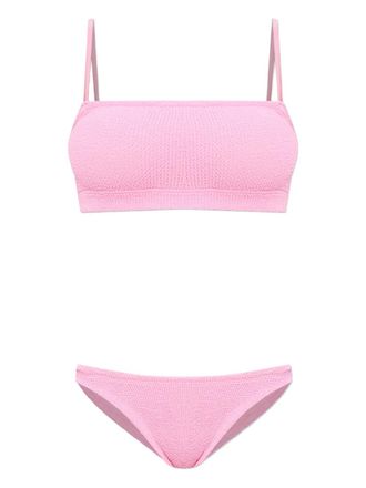 Hunza G Gigi crinkle underband bikini - Pink