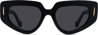 Loewe Anagram Black Geometric Sunglasses
