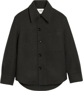Ami Casual overhemd met knoopsluiting - Heren - Casual Overhemden - Grijs - L - Overhemden