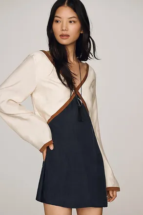SANCIA Alba Long-Sleeve Mini Dress