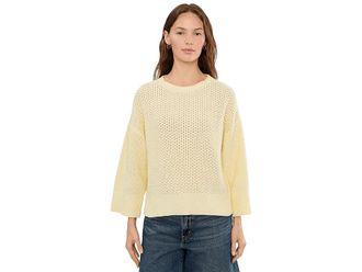 525 america Sequoia Oversized Boxy T-Shirts Womens Sweater Lemon Icing : MD, Cotton