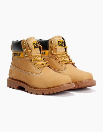 CAT Mens Caterpillar Colorado 2.0 Tractor Leather Mens Honey Boots - Cream - Size: 11