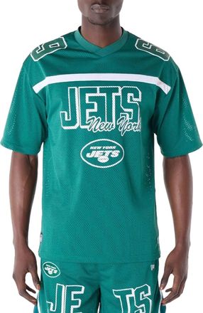 New Era New York Jets NFL Mesh Jersey Mens T-Shirt Green, black, XXL