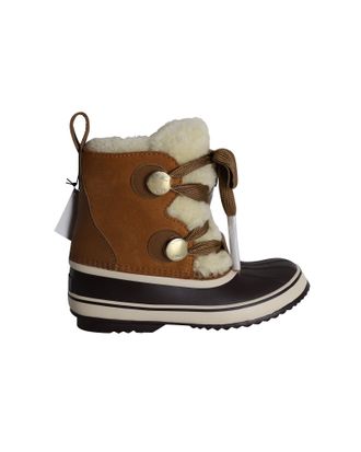 Chlo&eacute; Pre-owned Womens X Sorel Hiking Boots in Brown Shearling and Calfskin Suede - Size UK 6