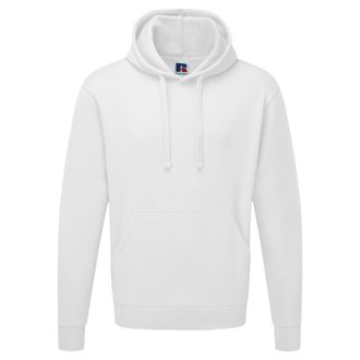 Russell Athletic Russell Heren Authentieke Hooded Sweatshirt / Hoodie (Wit)